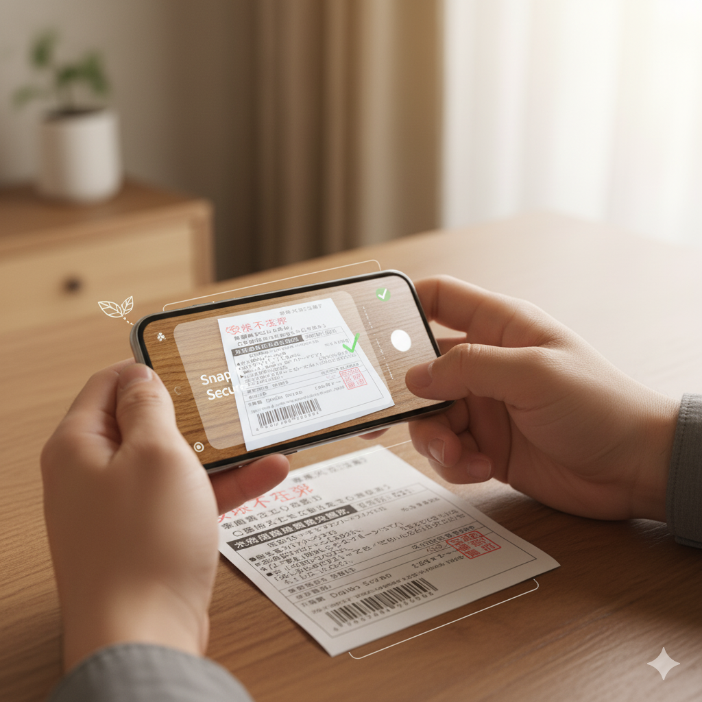 Take a photo of your redelivery slip